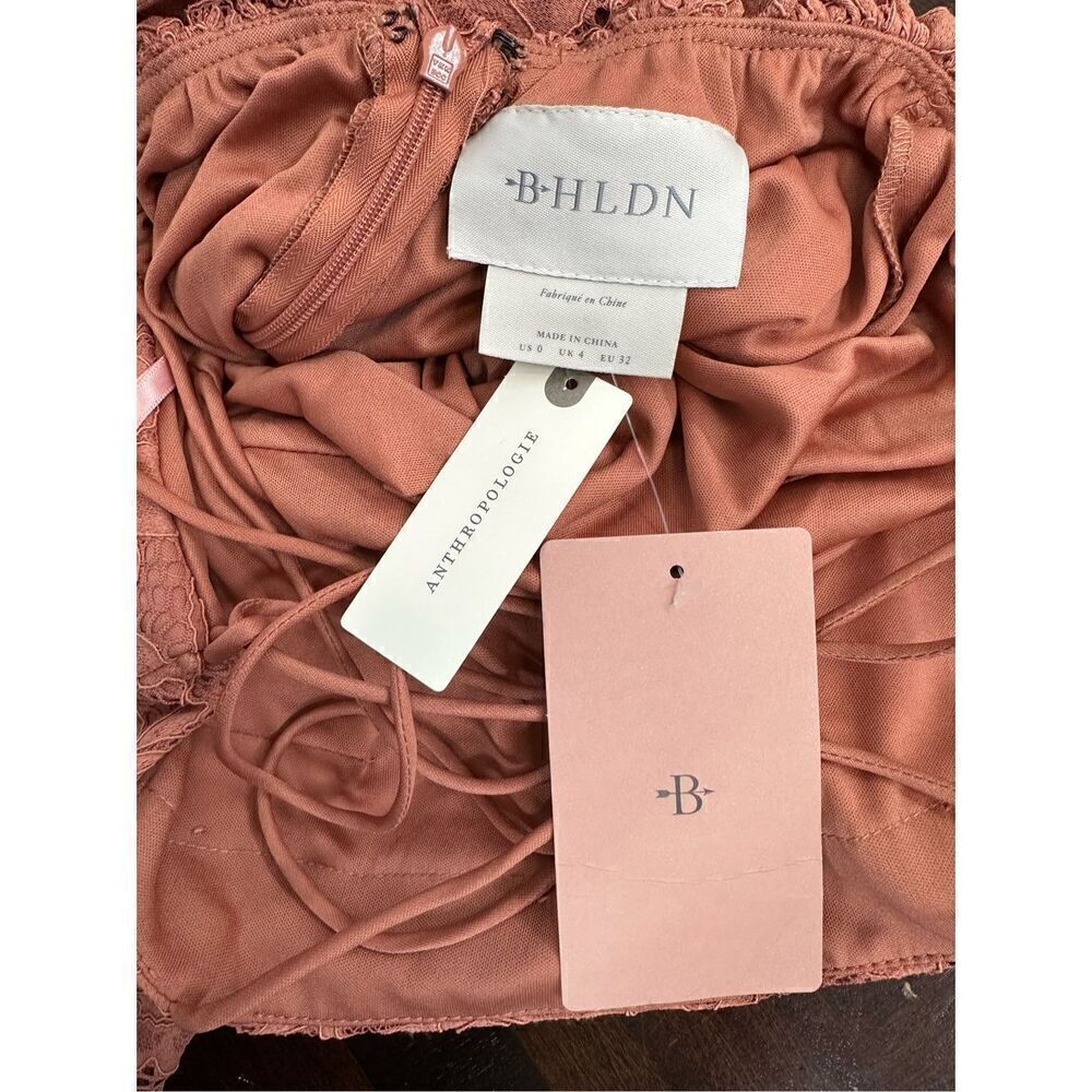 BHLDN (Anthropology) Zoe Open-Back Lace Midi Dress MSRP $248 - Picture 9 of 12